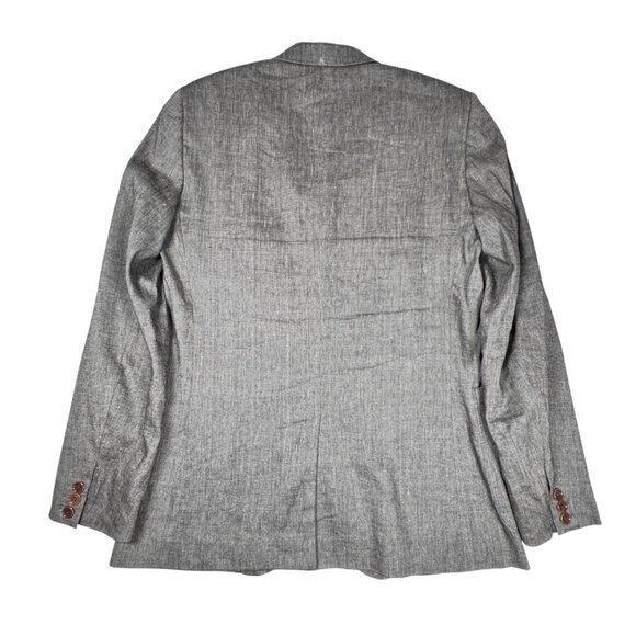 Ted Baker Blazer Sport Jacket Sz.M Gray Linen Blend Career Corporate Office - Picture 4 of 9